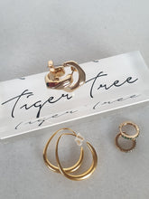 Load image into Gallery viewer, Gold Perfect Hoops - Tiger Tree
