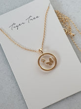 Load image into Gallery viewer, Flower and Butterfly Necklace - Tiger Tree
